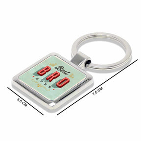 Best Ever Bro Metal Keychain