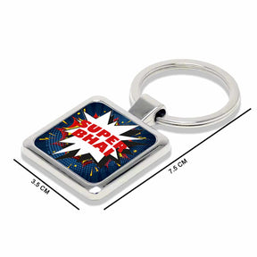 Super Bhai Metal Keychain