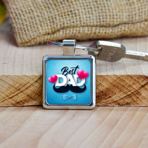 Best Dad Metal Keychain