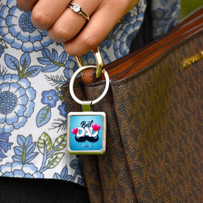 Best Dad Metal Keychain