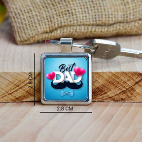 Best Dad Metal Keychain