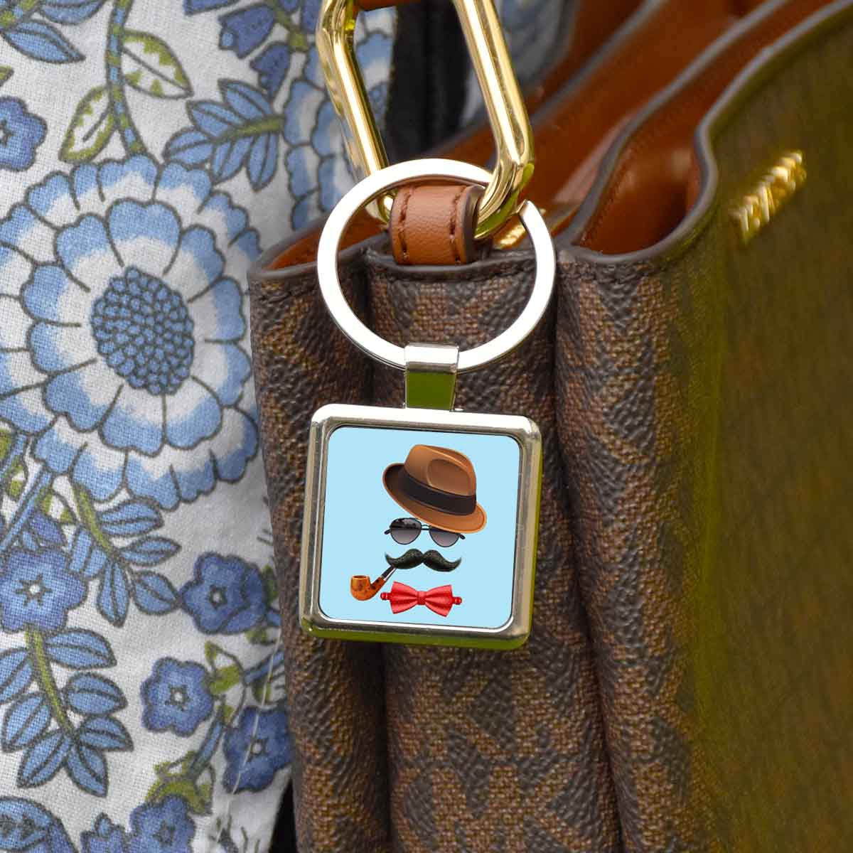 Suave Dad Metal Keychain