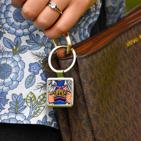 SuperDad Metal Keychain