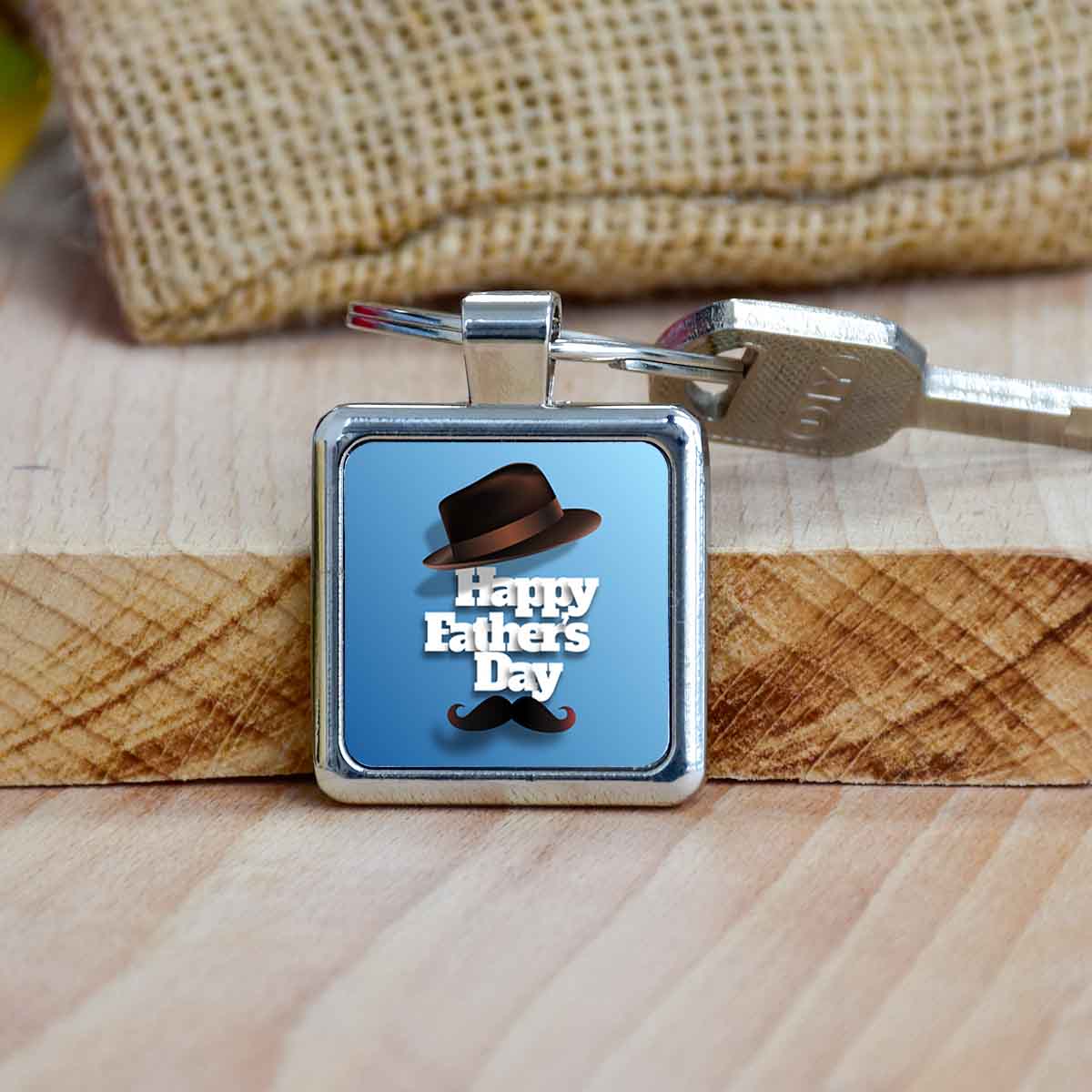 Happy Father's Day Metal Keychain