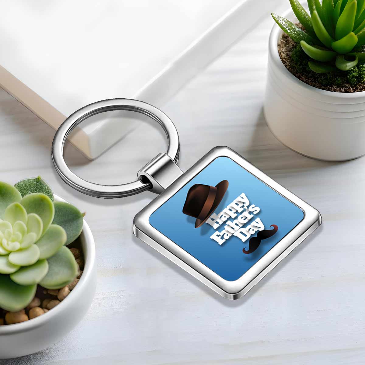 Happy Father's Day Metal Keychain