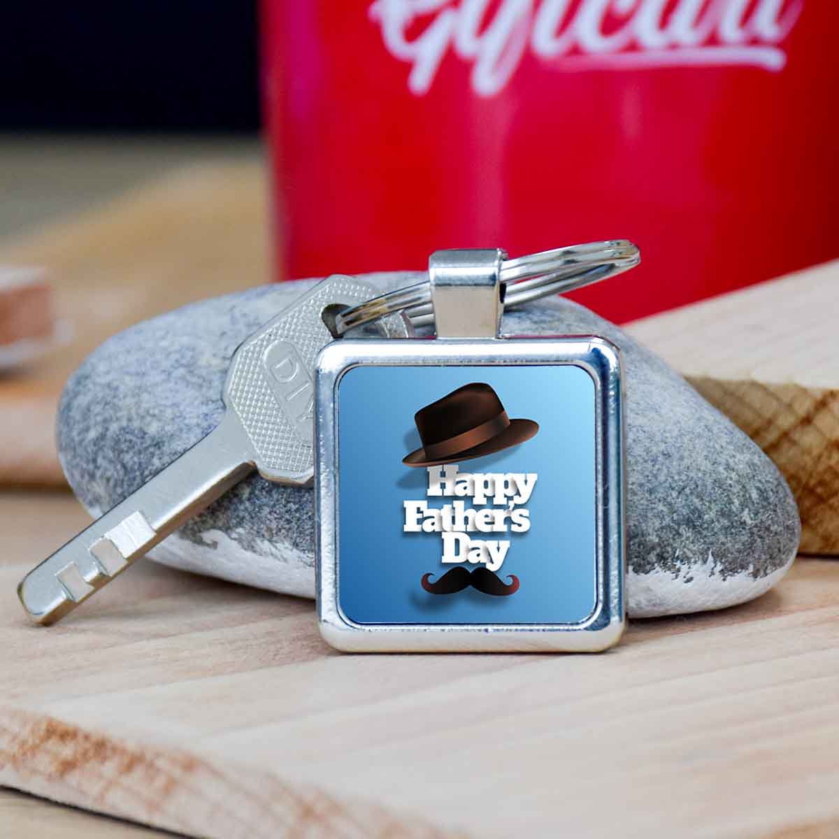 Happy Father's Day Metal Keychain