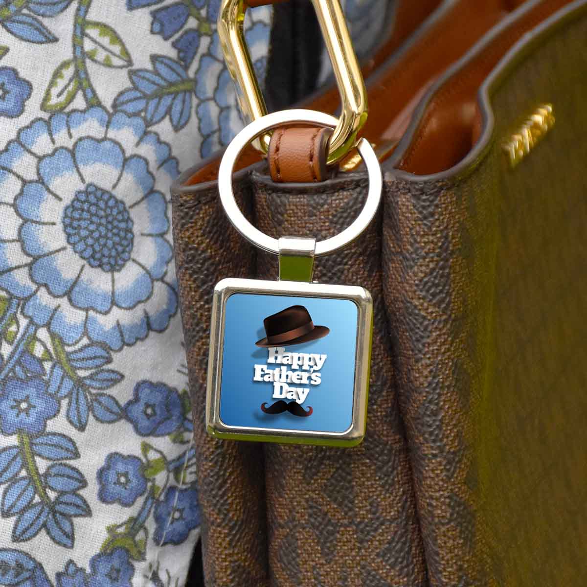 Happy Father's Day Metal Keychain