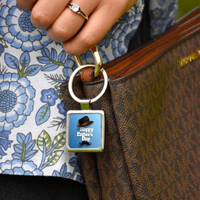 Happy Father's Day Metal Keychain