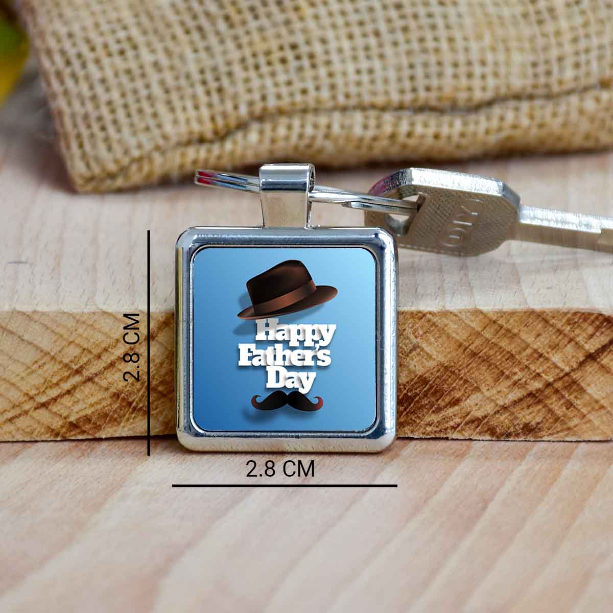 Happy Father's Day Metal Keychain