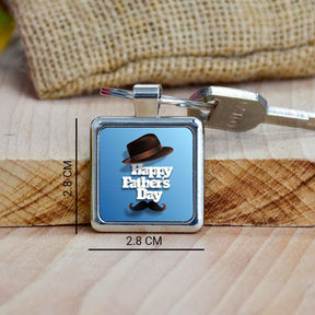 Happy Father's Day Metal Keychain