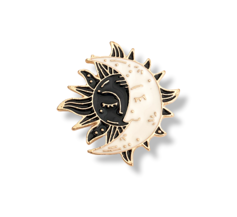 ‘SUN & MOON YIN-YANG’ Lapel Pin