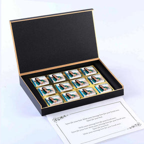 Chocolate gift with Company logo and photo print on the box