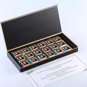 Red & Black women's day personalised chocolates gift