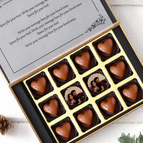 Personalized Chocolate Day chocolate gift with photo/name printed