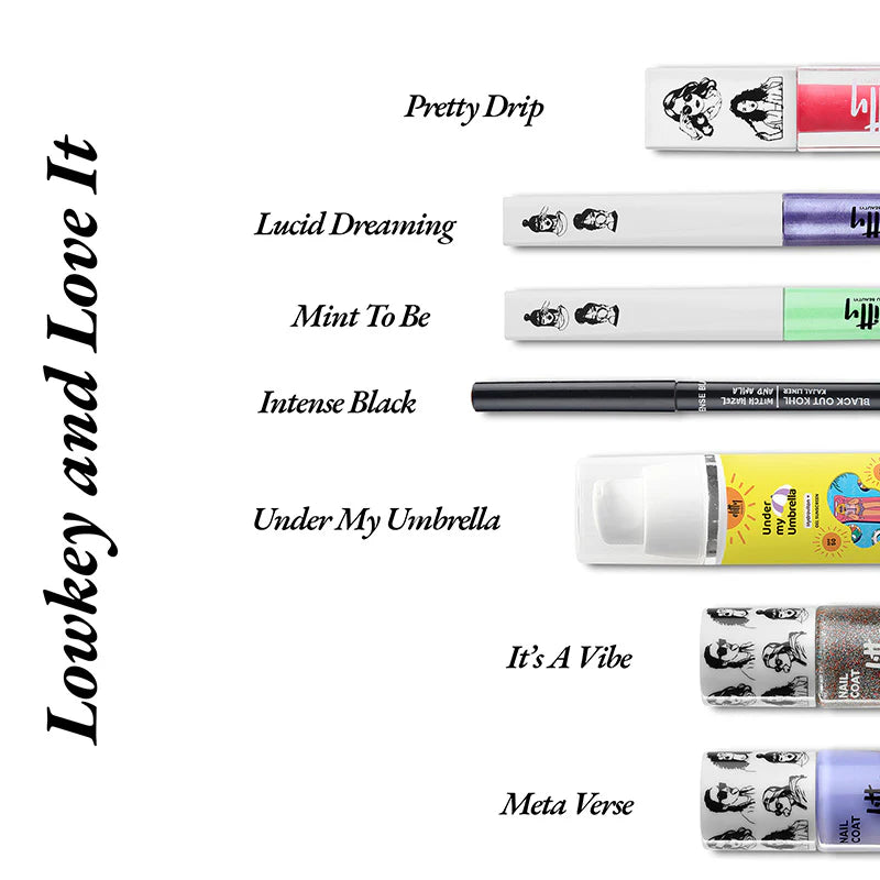 Elitty Low key and Love It - Pack of 10, Makeup for Teenagers)