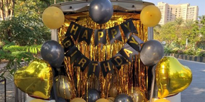 Shining Birthday Balloon Car  Boot Decor