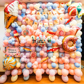 Candy Land Themed Balloon Decoration
