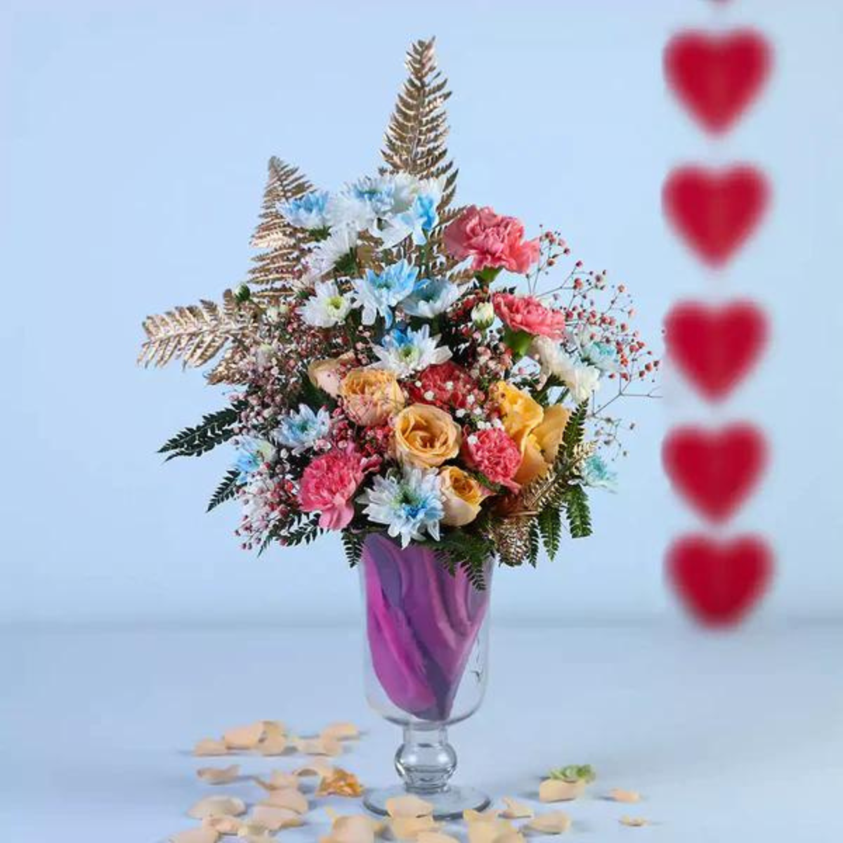 Beautiful Glass Bouquet Flower Arrangement