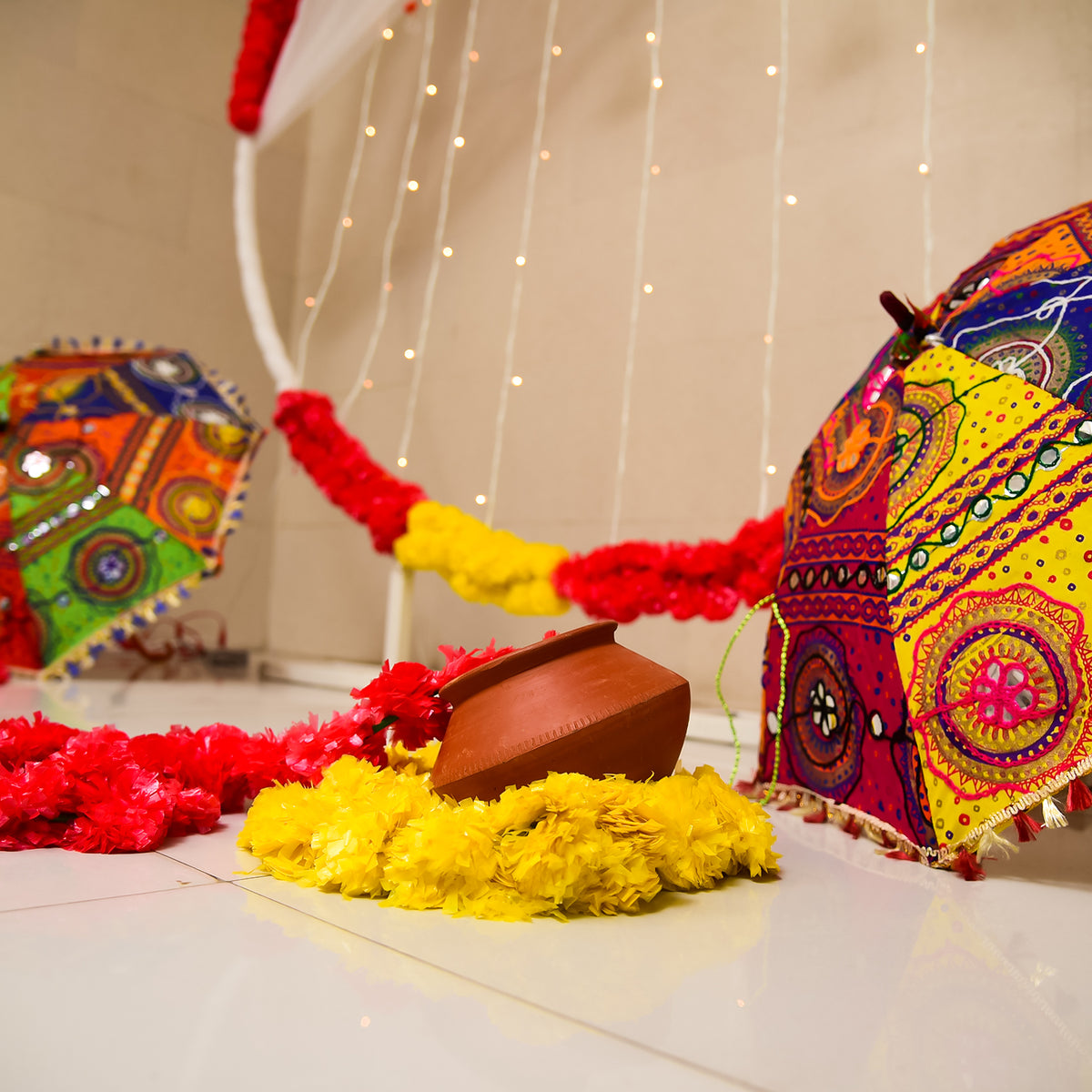 Colourful Diwali Decor Setup-2
