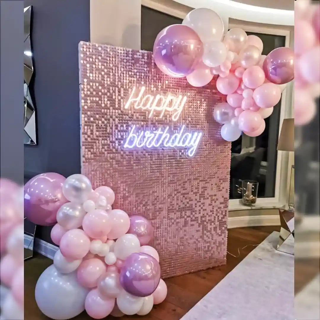 Rose Gold Sequin Shimmer Backdrop