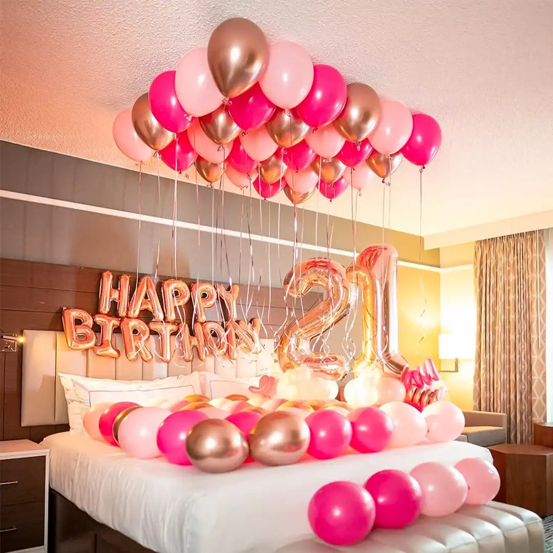 Shades of Pink Birthday Room Decor