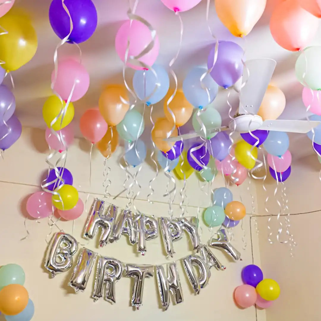 Pastel Birthday Balloon Surprise