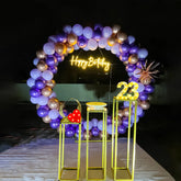 Purple Themed Birthday Ring Decor