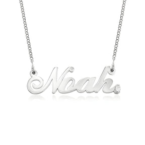 Personalised Diamond Studded Classic Cocktail Name Pendant