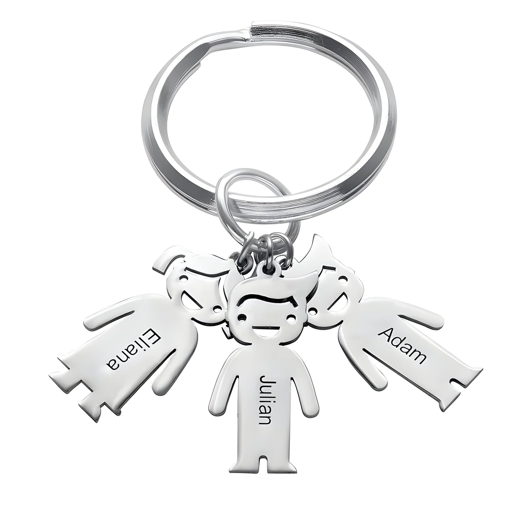 Personalised Engraved Children Charms Keychain