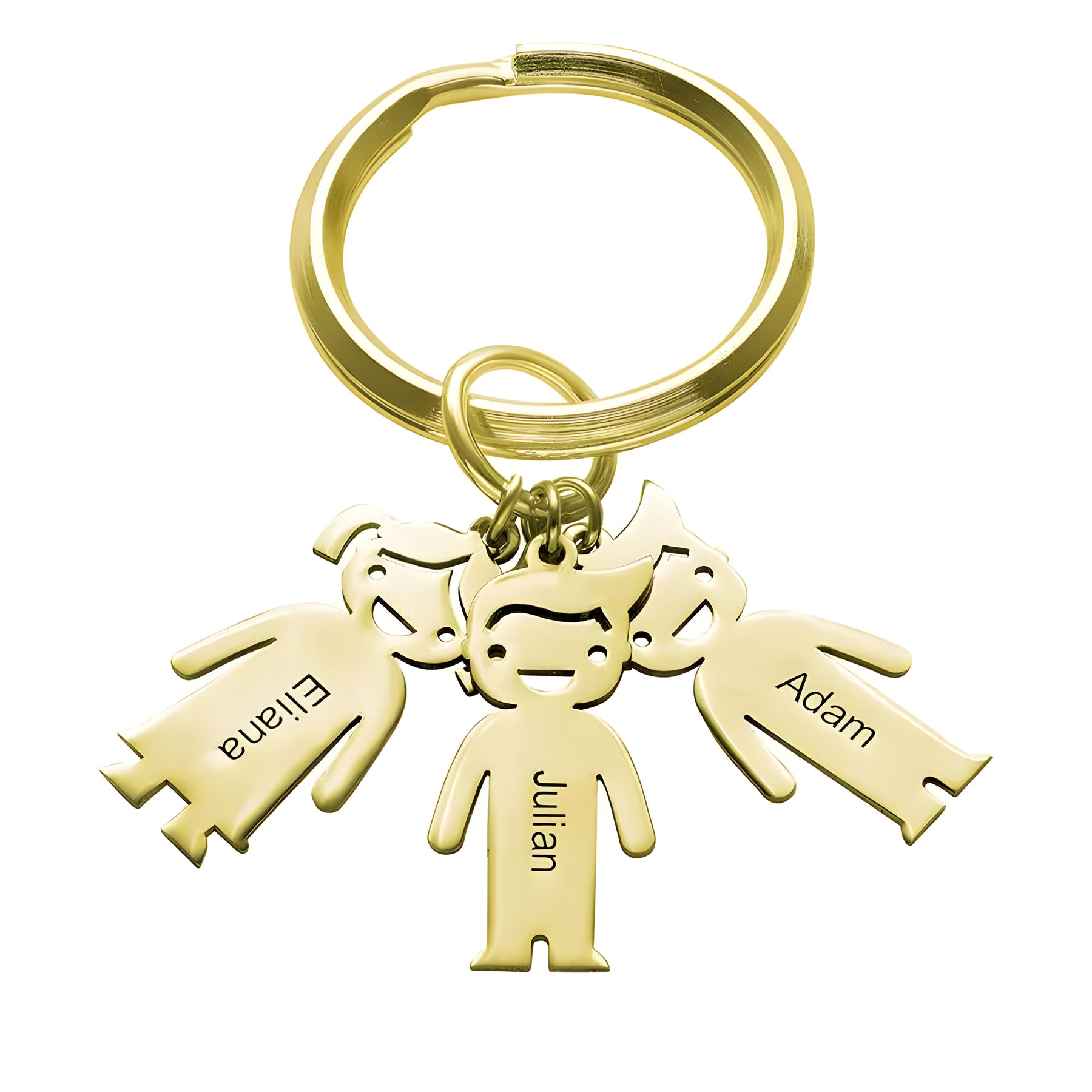 Personalised Engraved Children Charms Keychain