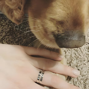 Personaised Engraved Pet Lovers Ring