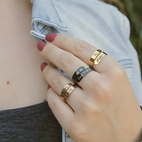 Personaised Engraved Pet Lovers Ring