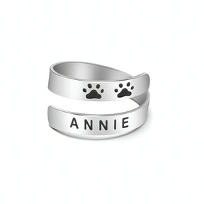 Personaised Engraved Pet Lovers Ring