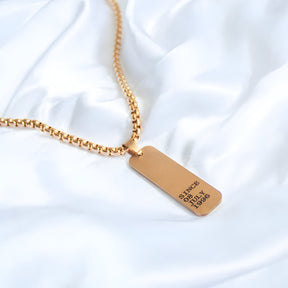 Personalised Engraved Reversible Tag Pendant