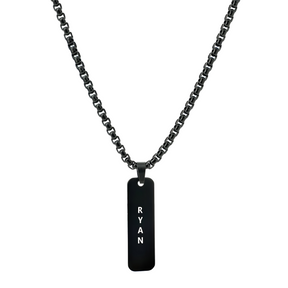 Personalised Engraved Reversible Tag Pendant