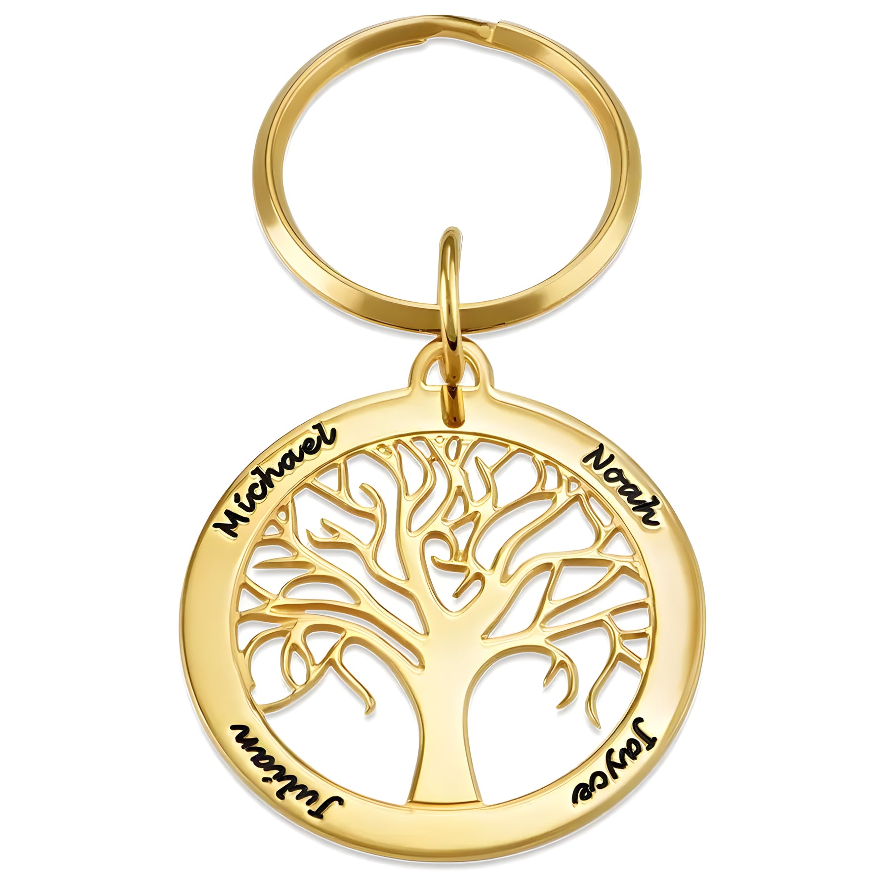 Personalised Engraved Tree of Life Keychain