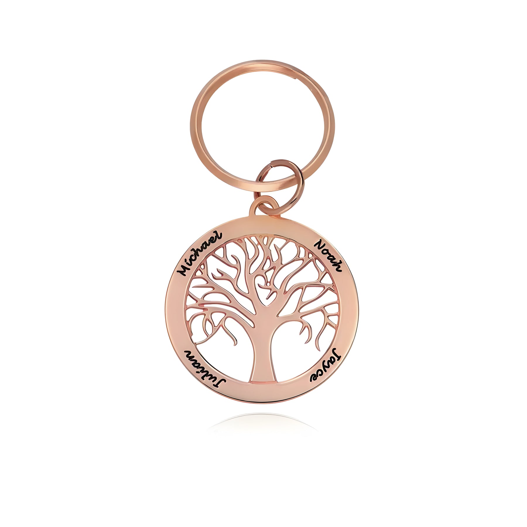 Personalised Engraved Tree of Life Keychain