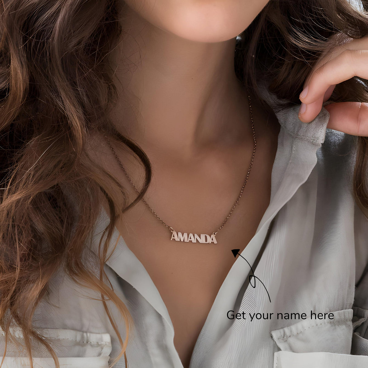 Personalised Gatsby Name pendant