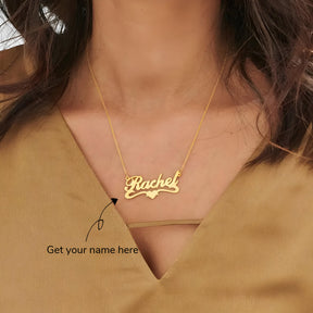 Personalised Heart Underline Name Pendant