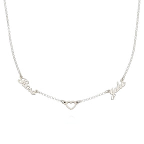 Personalised Lovers Heart Name Pendant