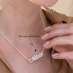Personalised Twirl Script Name Pendant
