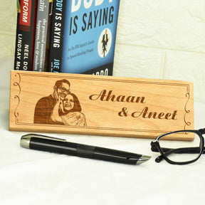 Engraved Door Photo Name Plate For Office/Home