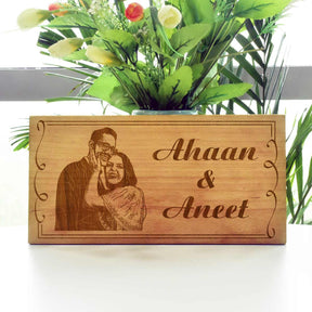 Engraved Door Photo Name Plate For Office/Home