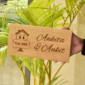 Customized Wooden Door Name Plate