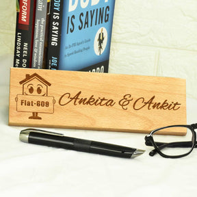 Customized Wooden Door Name Plate