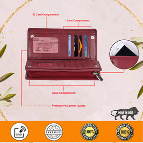 Personalized Charming Red Cherry Wallet Perfect Gift For Female Teacher