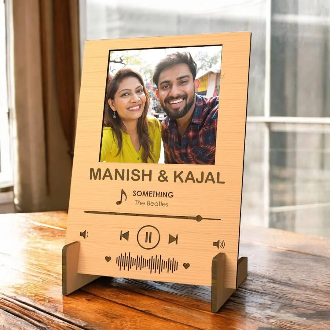 Personalized Wooden Spotify Picture Frame (Portrait)