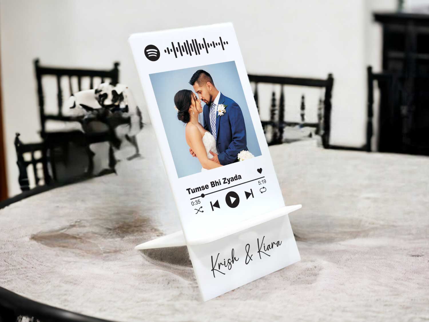 Personalized Spotify Mobile Stand For Desk