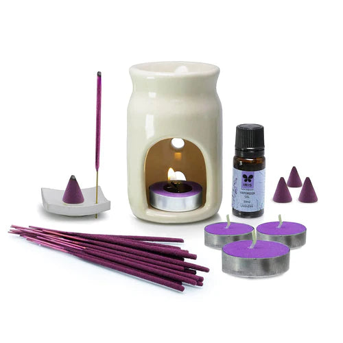 Iris Ceramic Lavender Fragrant Gift Pack