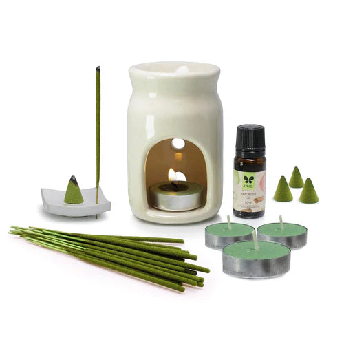 Iris Ceramic Apple Cinnamon Fragrant Gift Pack